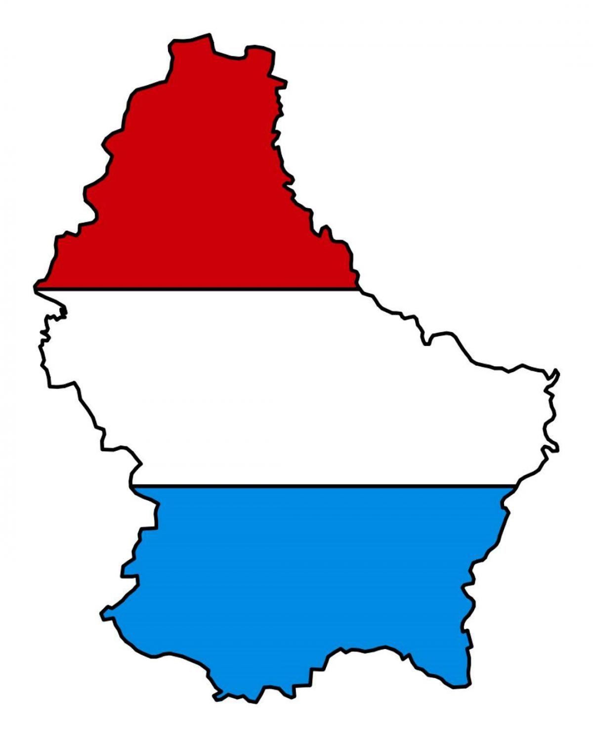 نقشہ لکسمبرگ کے پرچم 