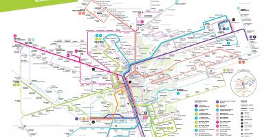 نقشہ لکسمبرگ کے عوامی نقل و حمل