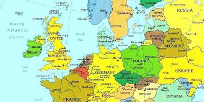 کا نقشہ لکسمبرگ اور ارد گرد کے ممالک